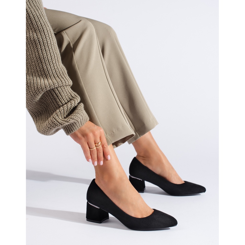 Goodin Eleganti décolleté in camoscio nero 1