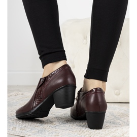 Scarpe brogue bordeaux sul posto di Stefanie rosso multicolore 1