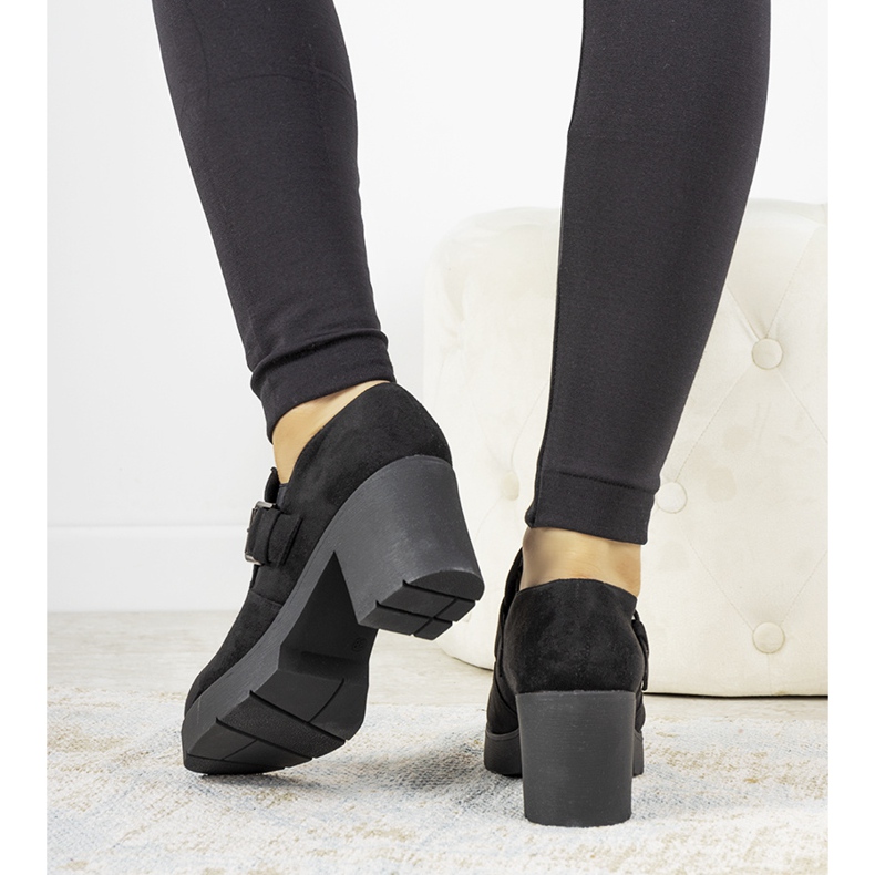 Scarpe nere sul palo di Leonie nero 1