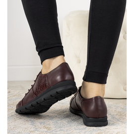 Scarpe da donna bordeaux di Olmos rosso 1