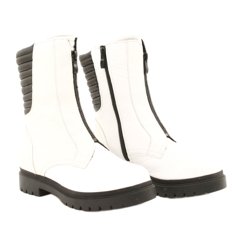 Stivali da donna bianchi Caprice 9-25454-27 108 Naplak bianco nero 1