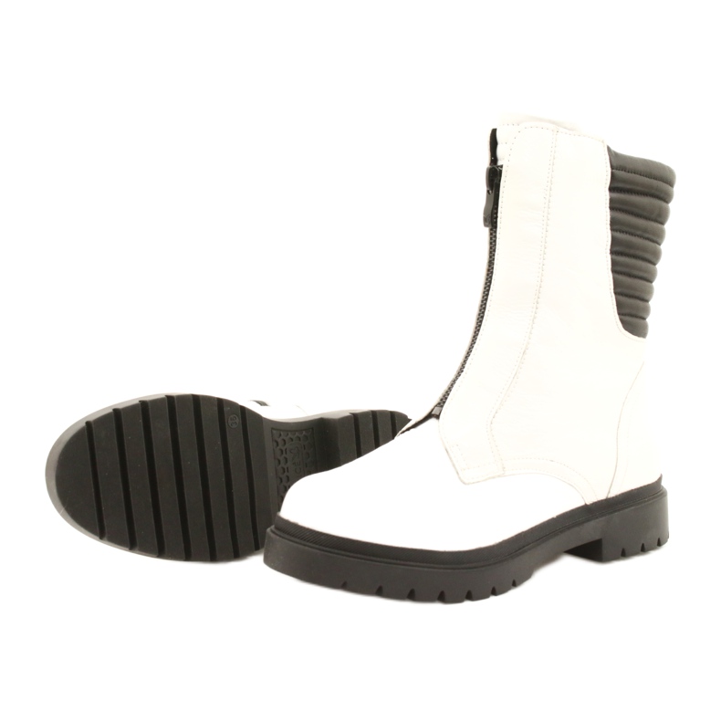 Stivali da donna bianchi Caprice 9-25454-27 108 Naplak bianco nero 2