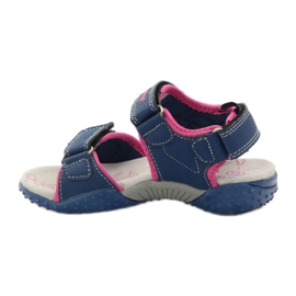 American Club Sandali sportivi da bambina americani 1617 multicolore rosa 2