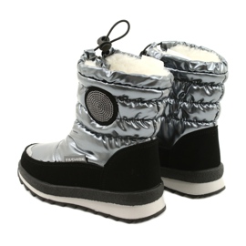 Evento Stivali da neve Stivali al ginocchio per bambini Miss❤E 21DZ23-4324 Grigio nero argento 6