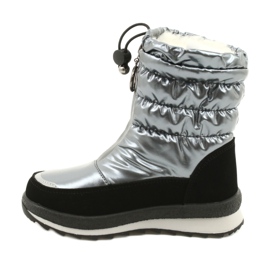 Evento Stivali da neve Stivali al ginocchio per bambini Miss❤E 21DZ23-4324 Grigio nero argento 5