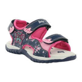 American Club Sandali sportivi Granat American 6353 blu navy blu rosa 1