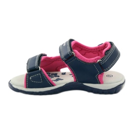 American Club Sandali sportivi Granat American 6353 blu navy blu rosa 2