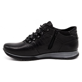 Olivier Scarpe da uomo stivaletti in pelle 920MP nero 1
