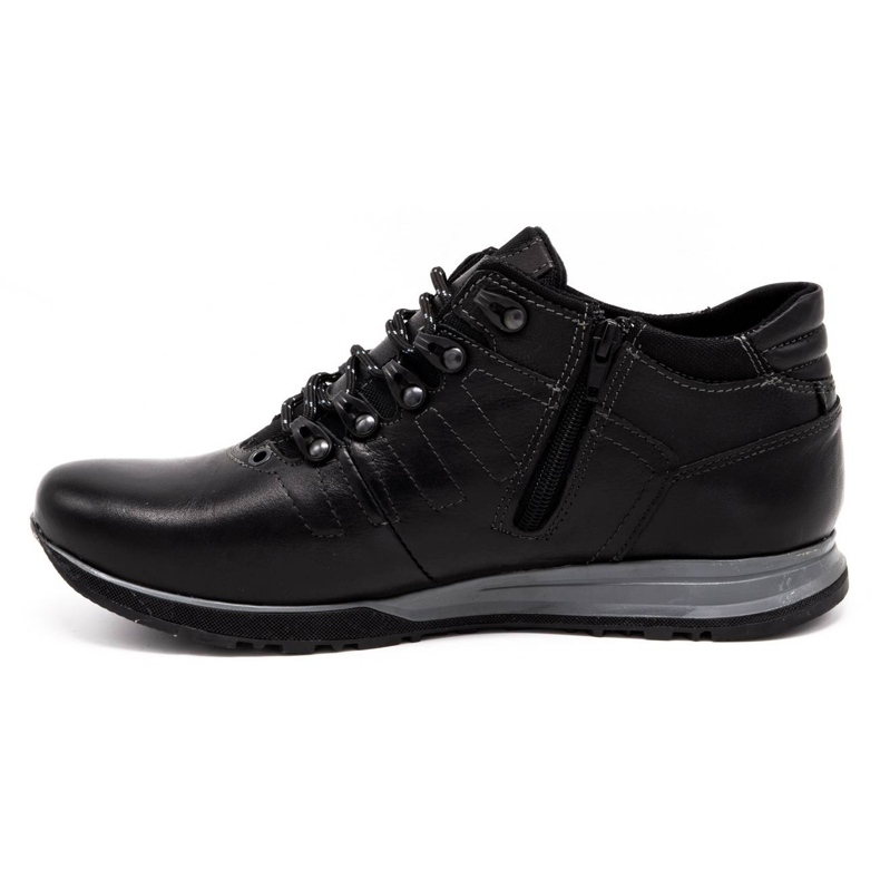 Olivier Scarpe da uomo stivaletti in pelle 920MP nero 1
