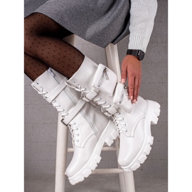 TRENDI Lavoratori di moda con tasche bianco 1