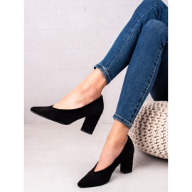 Décolleté VINCEZA in camoscio nero 1