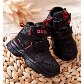 Scarpe da trekking per bambini nere Big Star II374097 nero 2