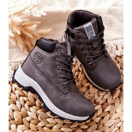 Scarpe da trekking per bambini Big Star II374102 grigie grigio 2