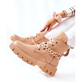 FB2 Stivali In Pelle Da Lavoro Beige Izzy marrone cachi 2