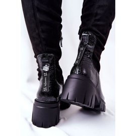 Stivali in pelle Maciejka Krokodyl Nero 05260-01 1