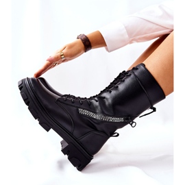 Stivali Neri Glany Sergio Leone TR747 Nero 1