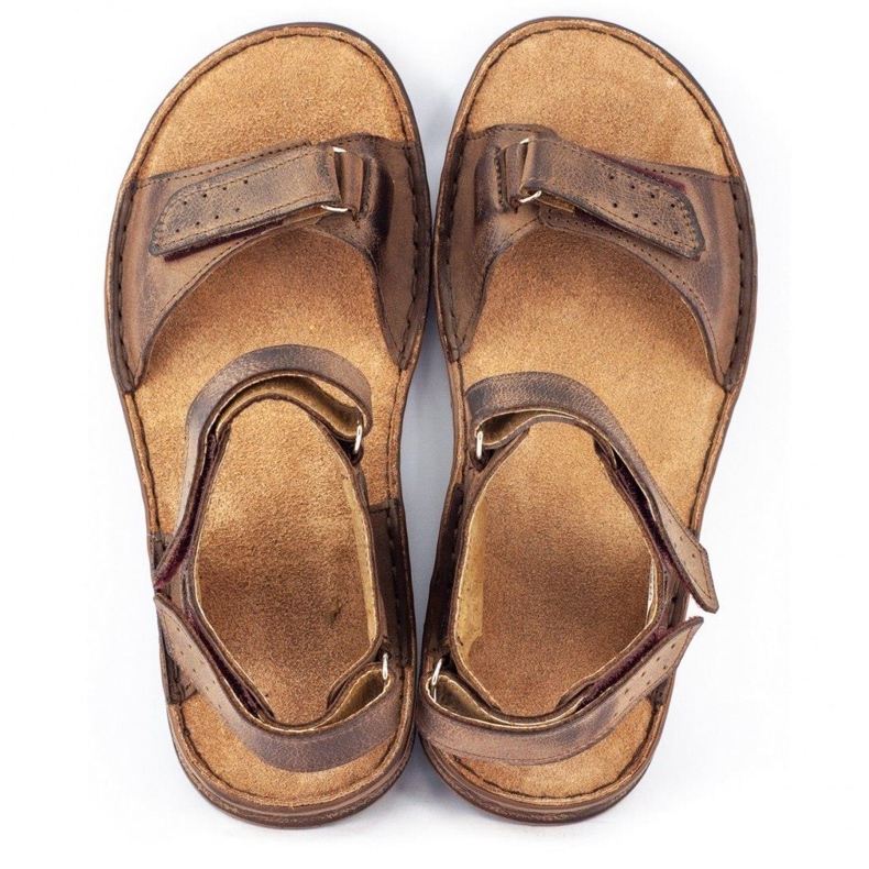 Sandali da uomo in pelle Komodo 881K marrone 3