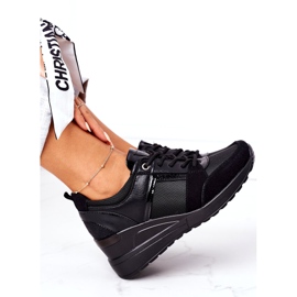Sneakers con zeppa Vinceza 10606 Nero 1