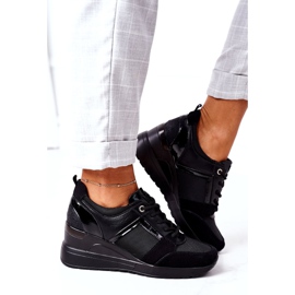 Sneakers con zeppa Vinceza 10606 Nero 3