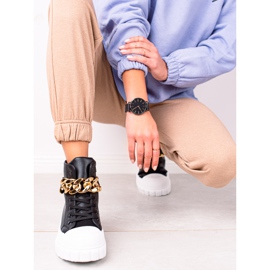 Seastar Sneakers Alte Con Catena nero 1