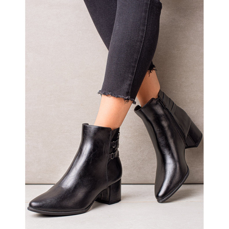 Goodin Stivali classici in ecopelle nero 1