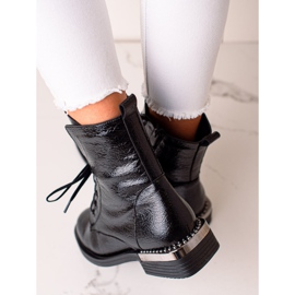 W. Potocki Eleganti stivaletti allacciati Potocki nero 2