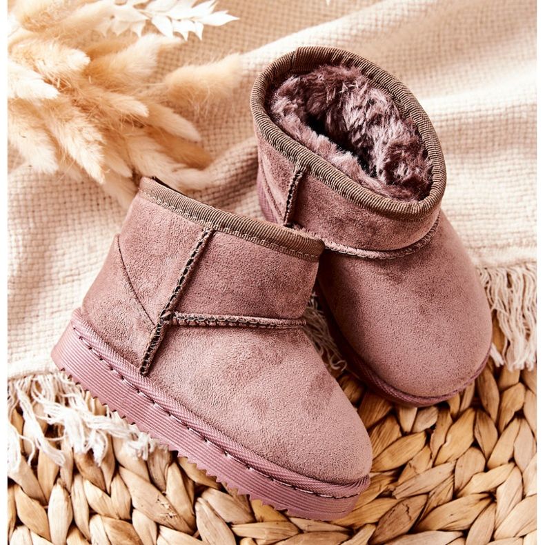 Stivali da neve caldi per bambini Beige scuro Gooby 1