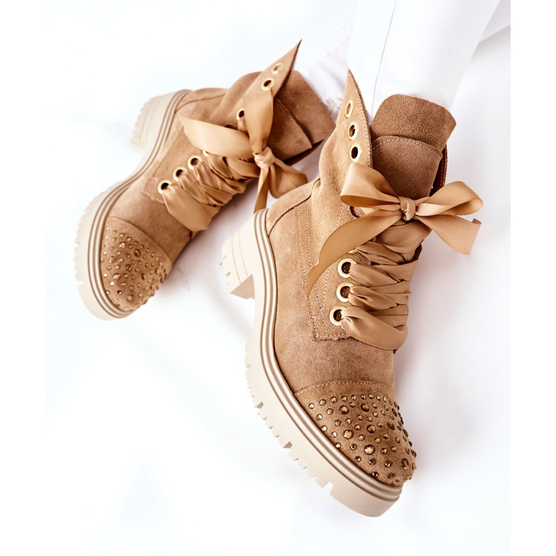 Lewski Shoes Stivali Scamosciati Da Lavoro Lewski Scarpe Legate 3069 Sabbia marrone 2