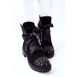 Lewski Shoes Stivali Scamosciati Workery Lewski Scarpe Legate 3069 Nere nero 1
