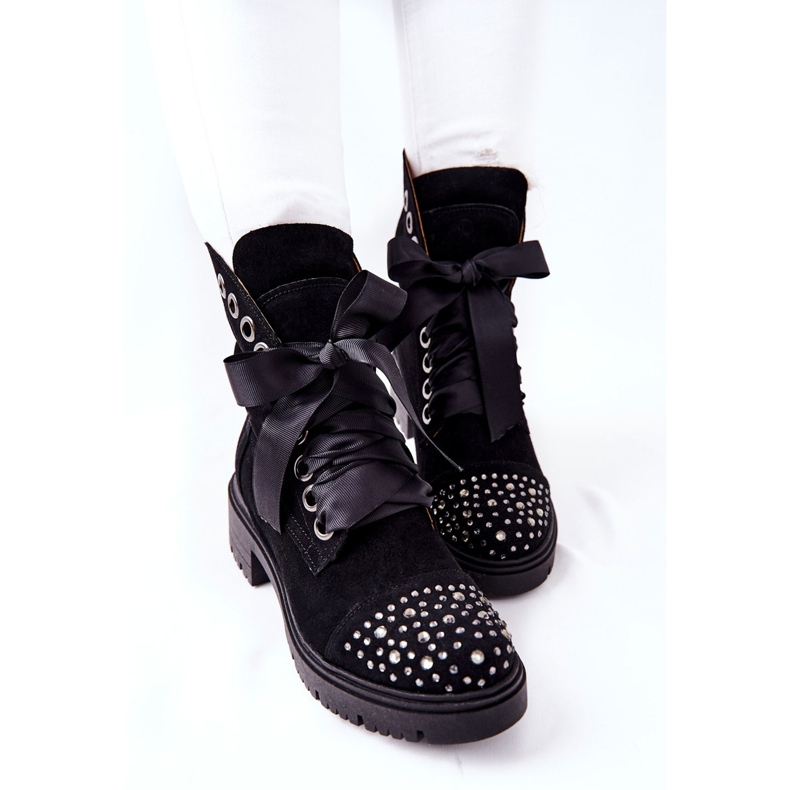Lewski Shoes Stivali Scamosciati Workery Lewski Scarpe Legate 3069 Nere nero 1