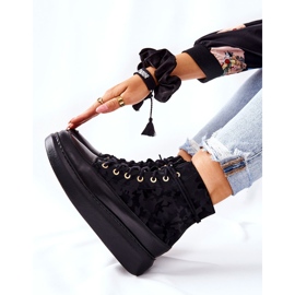Lewski Shoes Scarpe Sportive in Pelle Lewski 3034 Nero Camo 2
