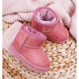 FR1 Stivali da neve caldi per bambini rosa scuro Gooby 1