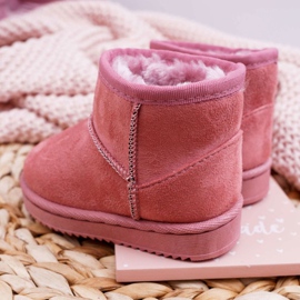 FR1 Stivali da neve caldi per bambini rosa scuro Gooby 2