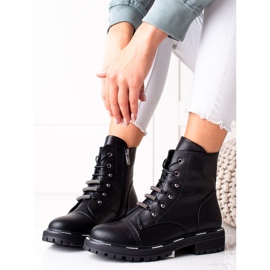 Eleganti stivali in pelle di ARTIKER Trappers nero 2
