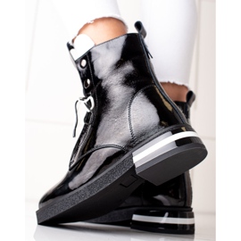 Stivali ARTIKER in pelle alla moda nero 2