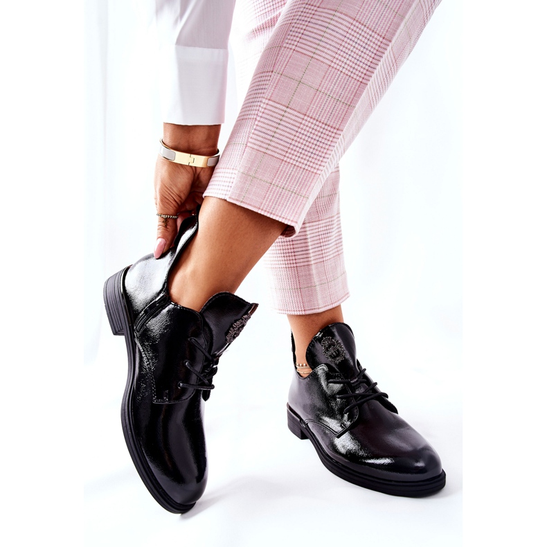 Scarpe Laccate Sergio Leone Warmed PB262 Nero 2