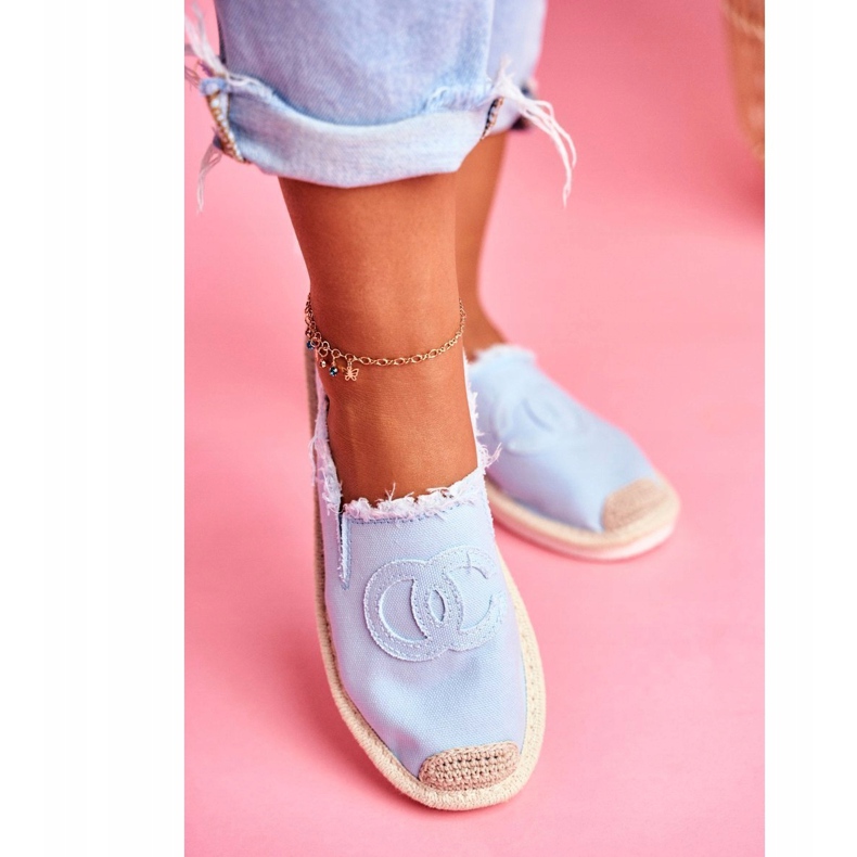 PS1 Espadrillas blu da donna Flaure 4
