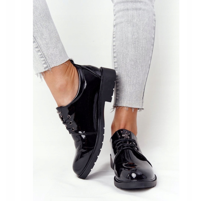 S.Barski Scarpe Oxfords Laccate Laccate Donna S. Barski Nere nero 3