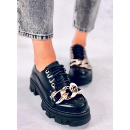 Scarpe da donna Tony Black con catena nero 2