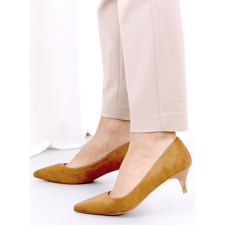 Décolleté con tacco basso Ann Camel marrone 1