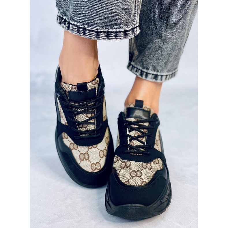 Scarpe da ginnastica nere Isla beige nero 1