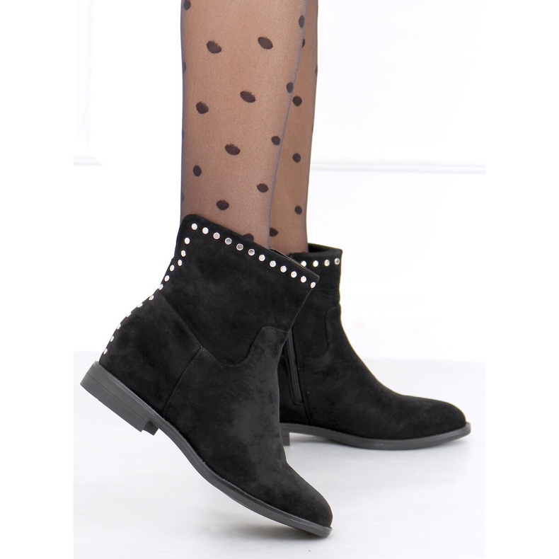 Stivali con zeppa nascosta Melisa Black nero 1
