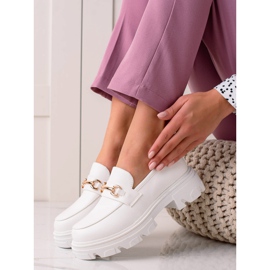 Diamantique Mocassini in ecopelle bianca 2