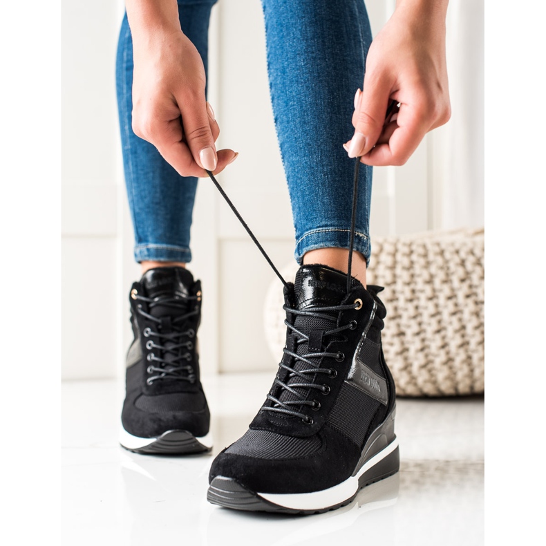 W. Potocki Sneakers con zeppa Potocki nero 2
