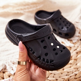 Flameshoes Pantofole da casa per bambini Black Kroks nero 2