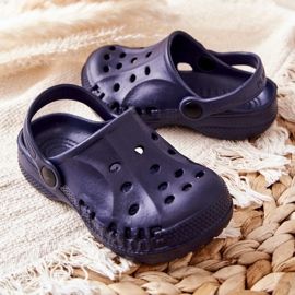 Flameshoes Pantofole da casa per bambini Navy Blue Crocs blu navy 2