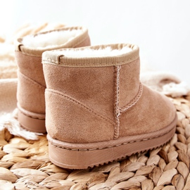 FR1 Stivali da neve caldi per bambini Beige Gooby 2