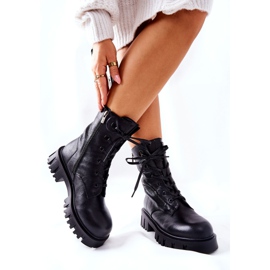 High Workers in pelle Big Star II274429 Nero 2