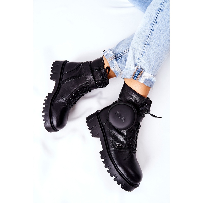 Lavoratori in pelle calda con un rene Big Star II274430 Nero 2