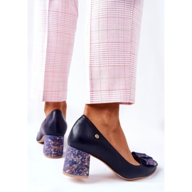 Décolleté da donna Maciejka Scamosciato Blu Navy 3356A-19 2